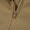 Women's Brown Quarter Zip Stand Neck Sweatshirt with Kangaroo Pocket - Image 17