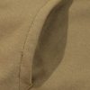 Women's Brown Quarter Zip Stand Neck Sweatshirt with Kangaroo Pocket - Image 15