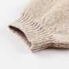 Women's Brown Eyelet Pattern V Neck Drop Shoulder Sweater - Casual Chic for Fall - Image 23