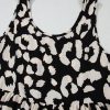 Chic Black Leopard Print U Neck Sleeveless High Waist Mini Dress - Image 16