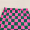 Women's Rose Checkered Print High Waist Midi Skirt - Image 7