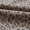 Women's Khaki Leopard Printed Wide Leg Jeans with Drawstring Waist and Pockets - Image 9