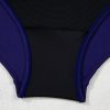 Plus Size Navy Blue Embroidered Trim Wrap Tie Knot High Waisted Bikini - Image 21