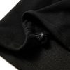 Women's Black Fleece Lined Half Zip Kangaroo Pockets Hoodie - Image 22