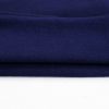 Women's Navy Blue Solid Fleece Lined Drop Shoulder High Low Sweatshirt - Image 18