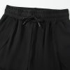 Women's Black High Waisted Drawstring 2-in-1 Color Block Bikini Shorts with Side Pocket - Image 12