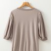 Women's Goat Half Lantern Sleeve Solid Colour Pullover Top - Elegant & Versatile - Image 7