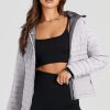 Women's Silvery Quilted Puffer Jacket - Insulated and Warm - Image 5