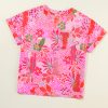Women's Rose Jungle Floral Print Notch V Neck Blouse - Image 9
