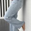 Plus Size Beau Blue Light Wash Exposed Seam Jeans for Women - Image 3