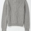 Women's Philippine Gray Ribbed Knit Bow Front Buttoned Cardigan - Elegant and Cozy - Image 9