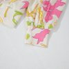 Women's Multicolour Bowknot Pattern Long Sleeve Top and Shorts Set - Image 10