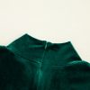 Evergreen Velvet High Neck Tiered Ruffle Mini Dress - Image 10