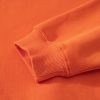 Women's Russet Orange Solid Fleece Lined Drop Shoulder Terry Sweatshirt - Image 13