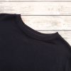 Women's Black Plain Drop Shoulder Crewneck Pullover Sweatshirt - Image 16