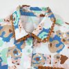 Women's Multicolour Floral Print Puff Sleeve Shirt with Ricrac Trim - Image 11