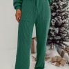 Women's Evergreen JOLLY Corded Long Sleeve Top and Pockets Pants Set for Cozy Lounging - Image 5