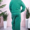 Women's Lapis Solid Color Mineral Wash Pullover Top and Cargo Pants Set - Image 5