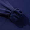 Women's Navy Blue Solid Fleece Lined Drop Shoulder High Low Sweatshirt - Image 6