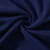 Women's Navy Blue Solid O Neck High Low Hem Pullover Sweatshirt - Casual and Comfortable - Image 20