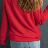 Women's Red Merry Christmas Graphic Crew Neck Pullover Sweatshirt - Image 3