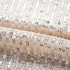 Women's Apricot Sequin Zip-Up Long Sleeve Round Neck Jacket - Image 12