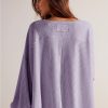 Women's Orchid Petal Waffle V Neck Long Sleeve Blouse - Image 3