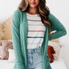 Women's Canton Solid Textured Open Front Cardigan with Pocket - Image 3