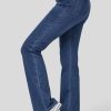 Women's Ashleigh Blue Stretchy Bootcut Jeans with Mid Waist Detail - Image 12