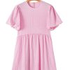 Chic Bonbon Textured Bubble Sleeve High Waist Mini Dress for Women - Image 14