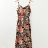 Women's Black Floral Print Belted Sleeveless Wide Leg Jumpsuit for Summer - Image 16