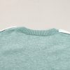 Women's Moonlight Jade Colorblock Contrasting Edge Crewneck Sweater - Stylish and Warm - Image 13