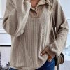 Women's Jet Stream Color Contrast Loose Fit Long Sleeve Top - Image 6