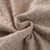 Women's Light French Beige Floral Quilted Jacket with Long Sleeves - Image 22