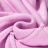 Women's Pink Raw Edge Ribbed Detail Drop Shoulder Sweater - Casual Chic for Winter - Image 9