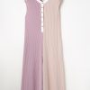 Chic Women's Parchment Color Block Corded Knit Super Wide Leg Jumpsuit - Image 6