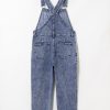 Women's Sail Blue Denim Bib Straight Leg Jumpsuit with Pockets - Image 10