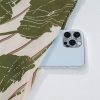 Women's Guacamole Green Floral Striped Puff Sleeve Dress with Contrast Piping - Image 10