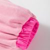 Women's Pink Colorblock Patchwork Half Zip Oversized Sherpa Hoodie - Image 9