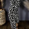 Women's Plus Size Leopard Print Wide Leg Pants with Pockets - Image 10