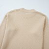 Women's Parchment Split Cuff Drop Shoulder Knit Sweater - Image 9