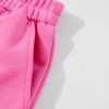 Women's Sachet Pink High Low Patchwork Long Sleeve Top and Shorts Set - Image 13