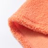 Orange Colorblock Half Zipper Stand Neck Sherpa Sweatshirt for Women - Image 14