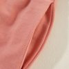 Peach Blossom Colorblock Patchwork Long Sleeve Short Set for Women - Image 10