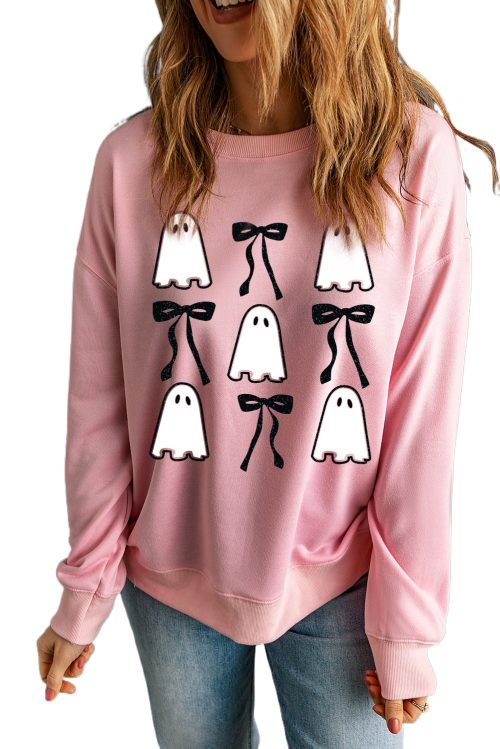 Women's Ghostly Chic Halloween Sweatshirt