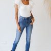 Women's White Eyelet Ruffle Sleeve Slim Fitted Top - Chic Summer Blouse - Image 12