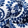 Women's Blue Floral Print V Neck Wrapped Knot Long Sleeve Shift Dress - Image 9