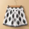 Women's Black Tribal Geometric Print Belted High Waist Casual Shorts - Image 9