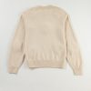 Women's Parchment Floral Crochet Chunky Knit Sweater - Image 7