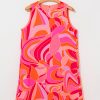 Women's Rose Abstract Floral Print Sleeveless Shift Mini Dress - Perfect for Summer - Image 8